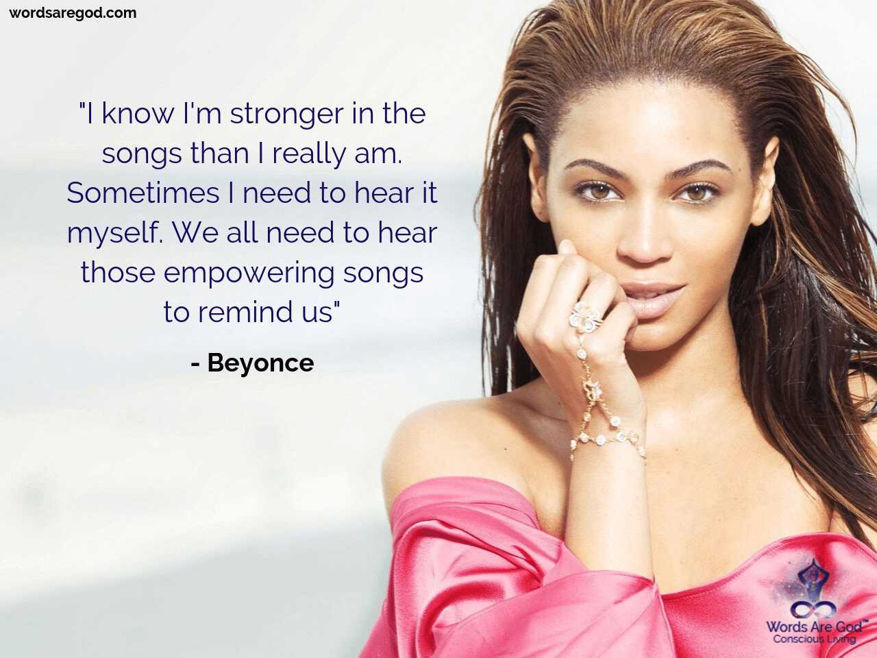 Quotes - Famous 50 Quotes By Beyonce | Words Are God